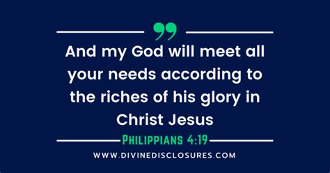 Philippians 4:19 Meaning of And My God Will Meet All .